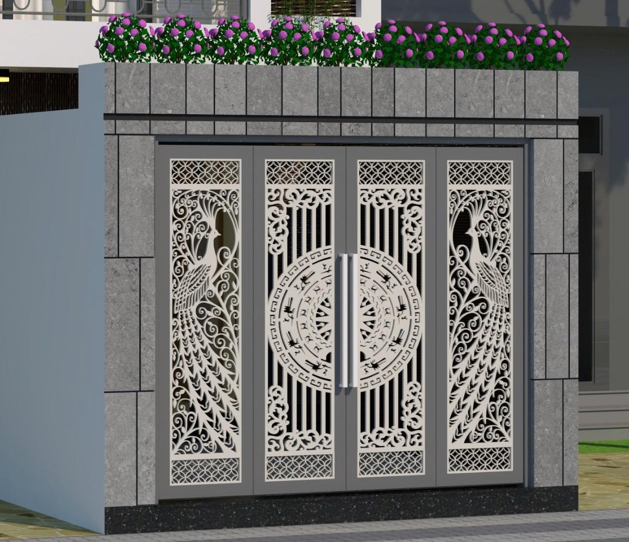 Thợ thi công cửa cổng sắt CNC tại Hiệp Thành
