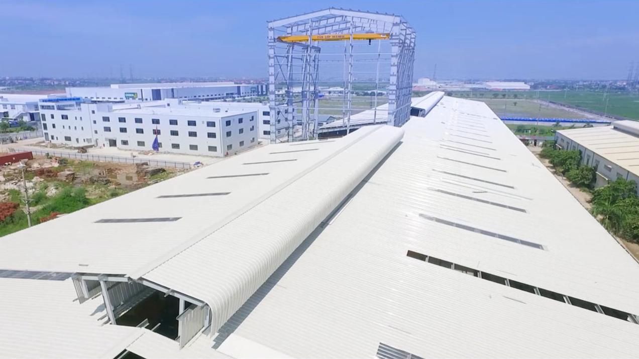Thi công mái tôn nhà tiền chế tại Bắc Tân Uyên