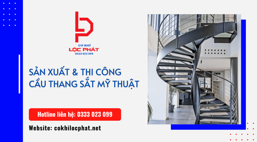 cầu thang sắt mỹ thuật