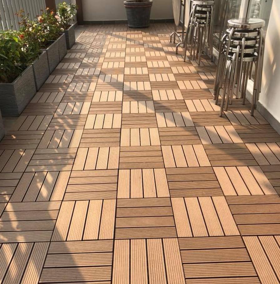 Thi công sàn nhựa composite ngoài trời tại Thủ Dầu Một