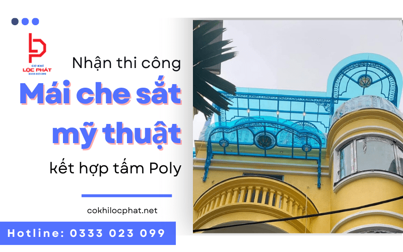 mái che sắt mỹ thuật