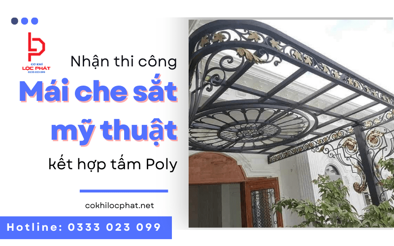 mái che sắt mỹ thuật