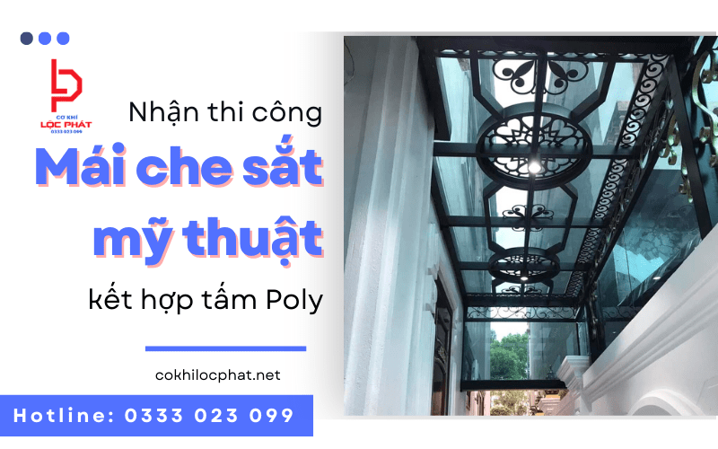 mái che sắt mỹ thuật