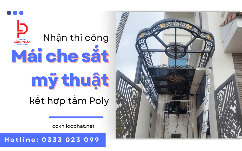 mái che sắt mỹ thuật