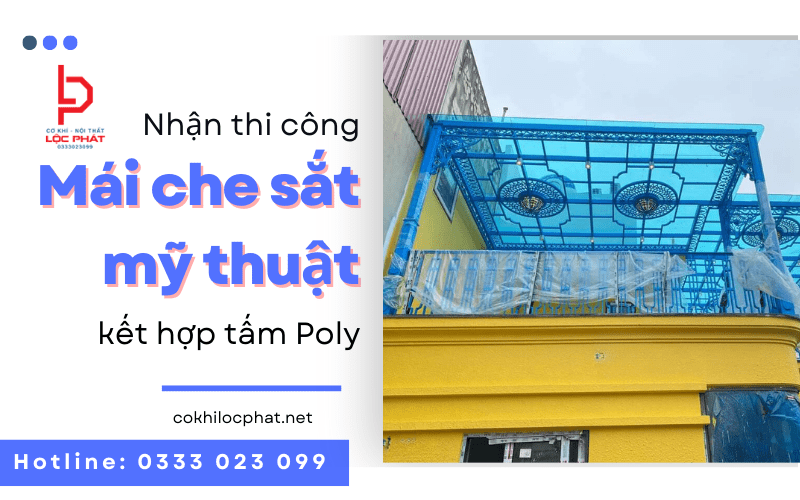 mái che sắt mỹ thuật