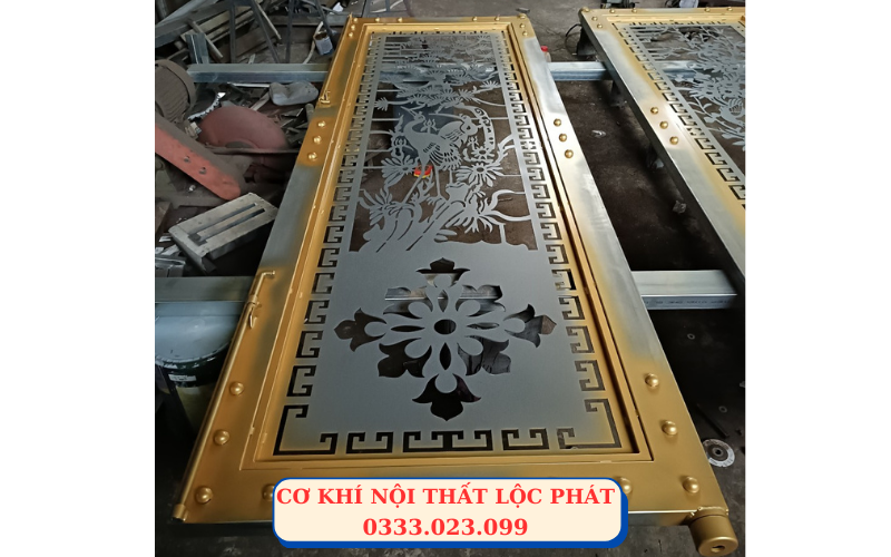 Gia công cổng sắt cnc đẹp, giá tốt tại Bình Dương