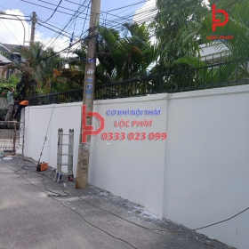 Thi công hàng rào chông sắt tại Dầu Tiếng - Bình Dương