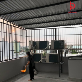 Thi công khung bảo vệ sân thượng tại Phường Tân Đông Hiệp TP HCM