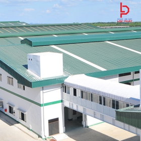 Thi công mái tôn nhà tiền chế tại Bắc Tân Uyên