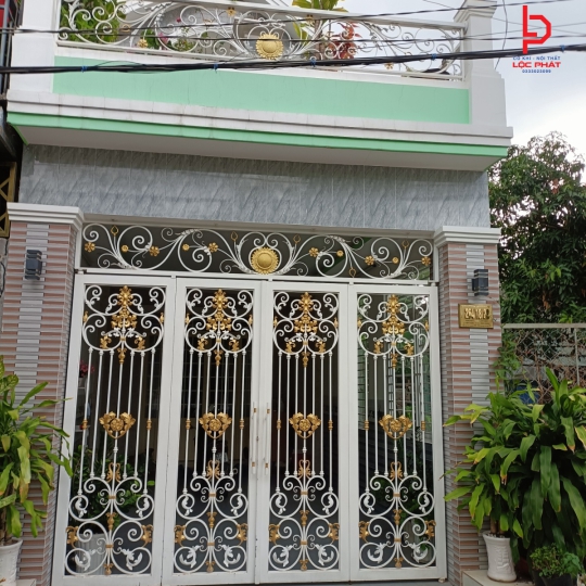 Mẫu cửa sắt  hoa văn 