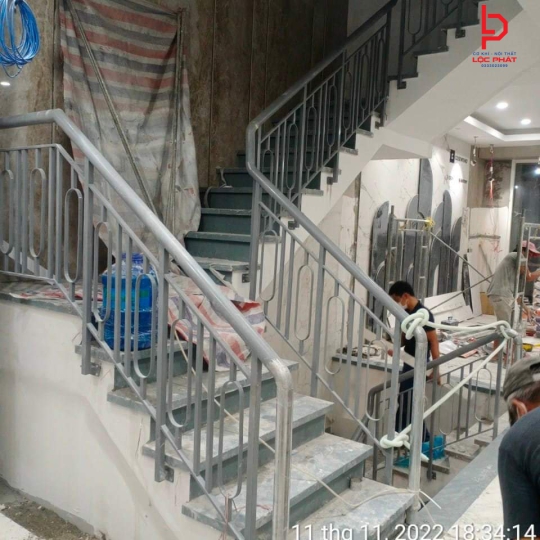 Cầu thang sắt mỹ thuật