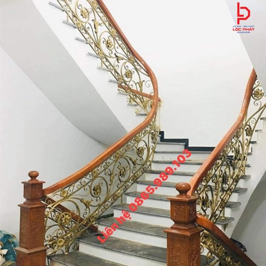 Cầu thang sắt mỹ thuật