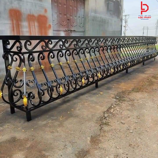 Lan can sắt CNC  mỹ thuật