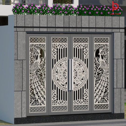 Thợ thi công cửa cổng sắt CNC tại Hiệp Thành